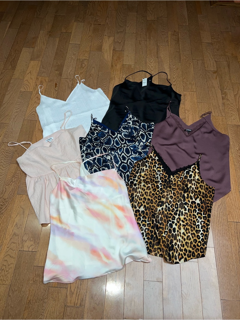 Express Camisole/Tank Bundle of 7 Medium Tops Solid and Print